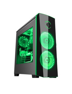 ORIGIN Black/Green MidiTower 2x120mm Ventole Led Verde