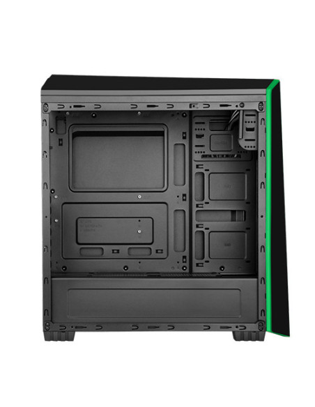 ORIGIN Black/Green MidiTower 2x120mm Ventole Led Verde