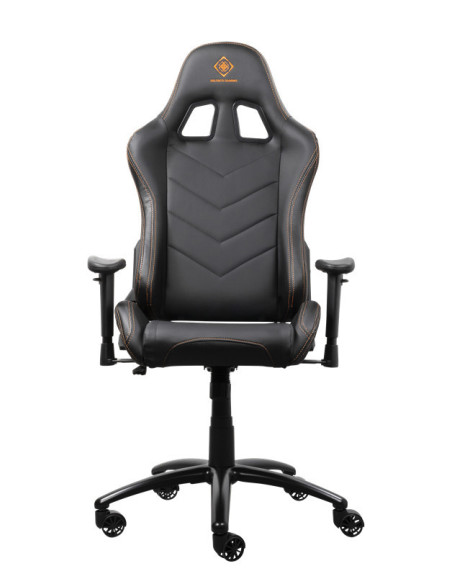 Gaming chair, ecopelle, black/orange