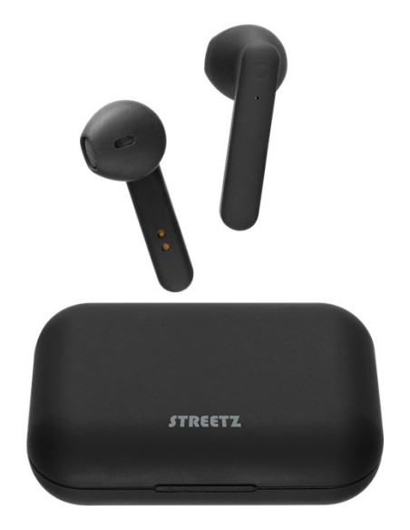 Earphones Bluetooth Stereo con Custodia di Ricarica, Semi-In-Ear, Matt Black Earphones Bluetooth Stereo con Custodia di Ricarica, Semi-In-Ear, Matt Black