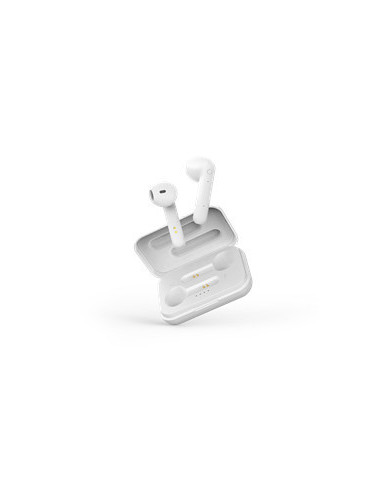 Earphones Bluetooth Stereo con Custodia di Ricarica, Semi-In-Ear, Matt White