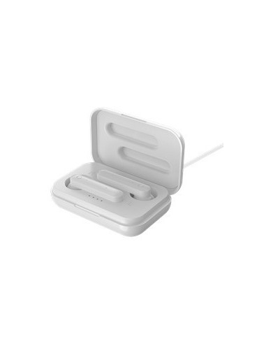 Earphones Bluetooth Stereo con Custodia di Ricarica, Semi-In-Ear, Matt White