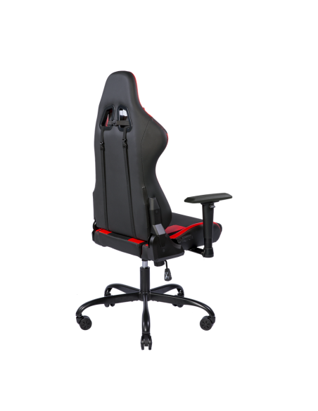 Gaming Chair DC210R ergonomica, ecopelle, black/red, doppio cuscinetto nuca-schiena