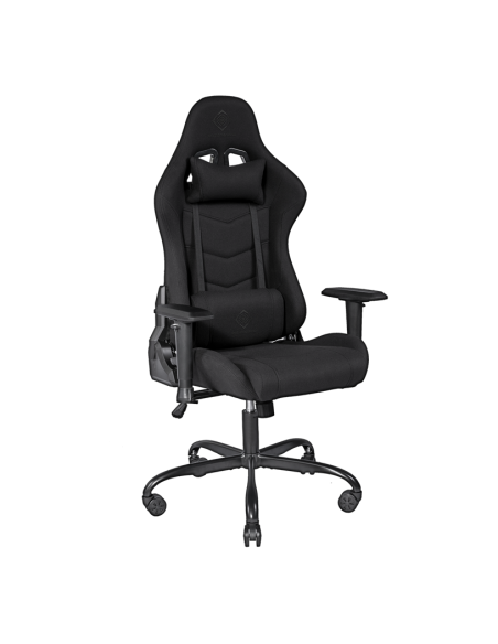 Gaming Chair DC220 ergonomica, tessuto, black, doppio cuscinetto nuca-schiena