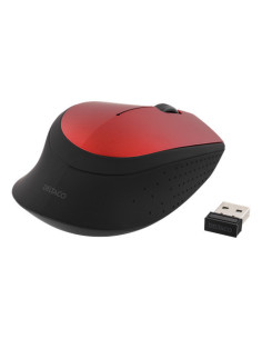 Mouse Wireless 1200DPI, Black/Red 2