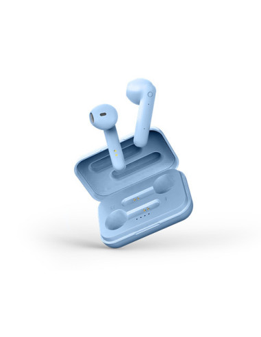 Earphones Bluetooth Stereo con Custodia di Ricarica, Semi-In-Ear, Matt Blue