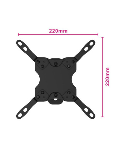 Supporto TV a parete 42" Nero