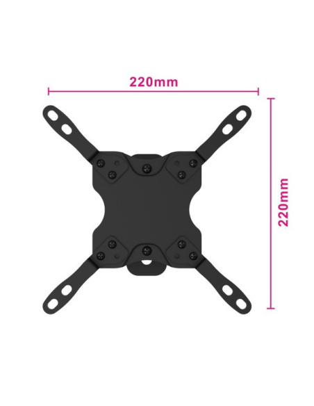 Supporto TV a parete 42" Nero