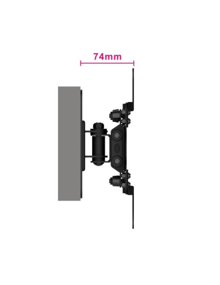 Supporto TV a parete 42" Nero