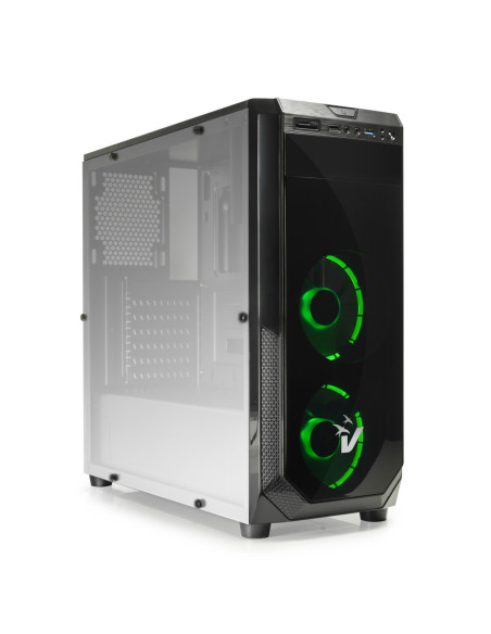 Blackdoom Black/Green HALO LED Ventola