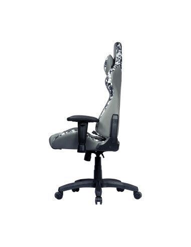 Caliber R1S CAMO Poltrona per gaming Seduta imbottita Nero, Grigio, Bianco
