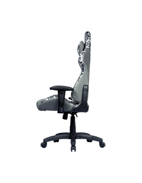 Caliber R1S CAMO Poltrona per gaming Seduta imbottita Nero, Grigio, Bianco
