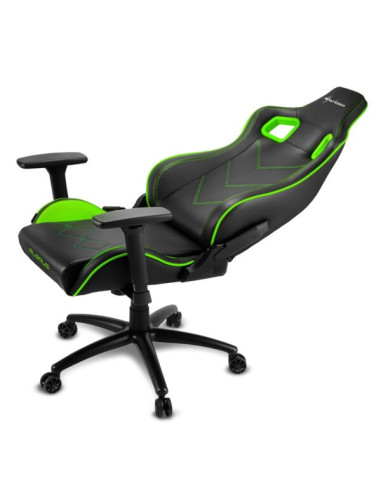 Elbrus 2 Sedia Gaming in EcoPelle Black/Green