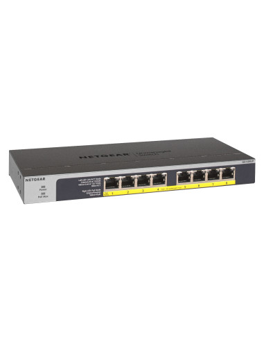 8-Port Gigabit Ethernet Switch Unmanaged 8-PoE 60W