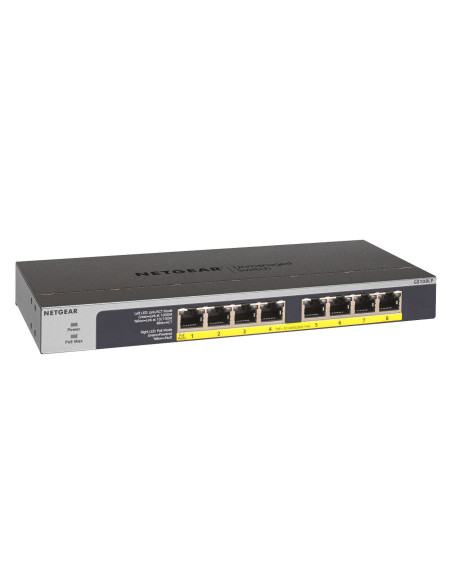 8-Port Gigabit Ethernet Switch Unmanaged 8-PoE 60W