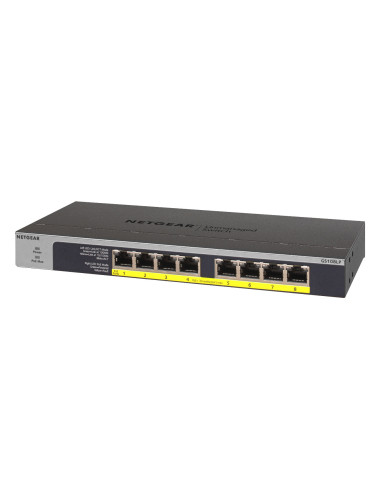8-Port Gigabit Ethernet Switch Unmanaged 8-PoE 60W