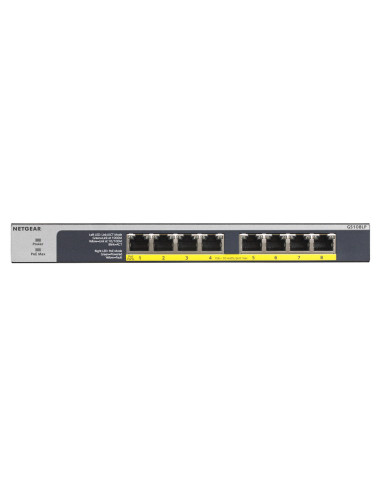 8-Port Gigabit Ethernet Switch Unmanaged 8-PoE 60W