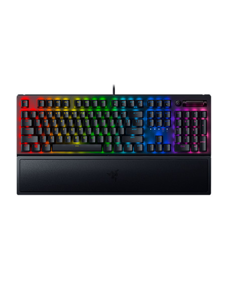 BlackWidow V3 Green Switch Tastiera Gaming Illuminazione-Chroma-RGB, Rotella Digitale Multi-Funzione e Tasti Multimediali, Pogg