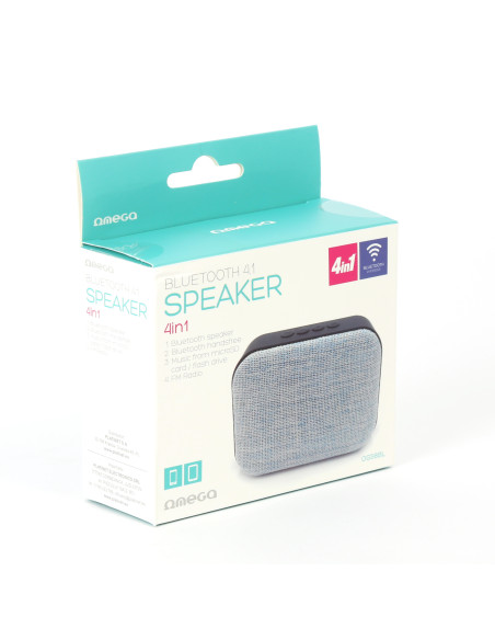 Speaker Bluetooth, Micro SD, USB, Radio FM, MP3 Player Black/Blu