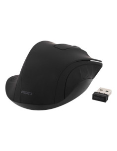 Mouse Wireless 1200DPI, Black, Ergonomico 2