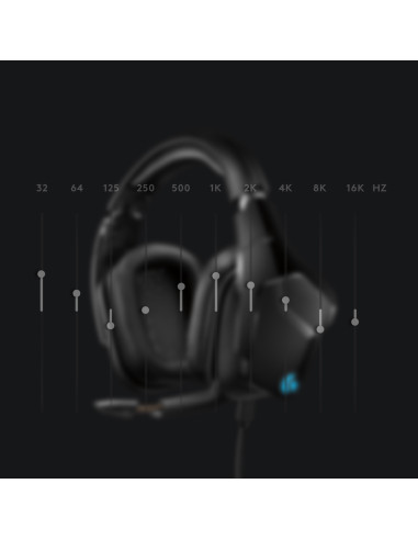 G G635 Headset Wired Head-band Gaming Black, Blue