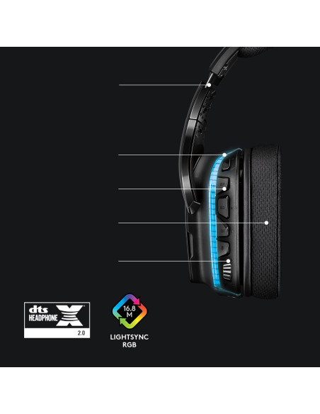 G G635 Headset Wired Head-band Gaming Black, Blue