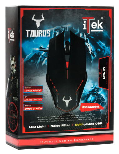 TAURUS G58A Mouse Right-hand USB Type-A Optical 2400 DPI