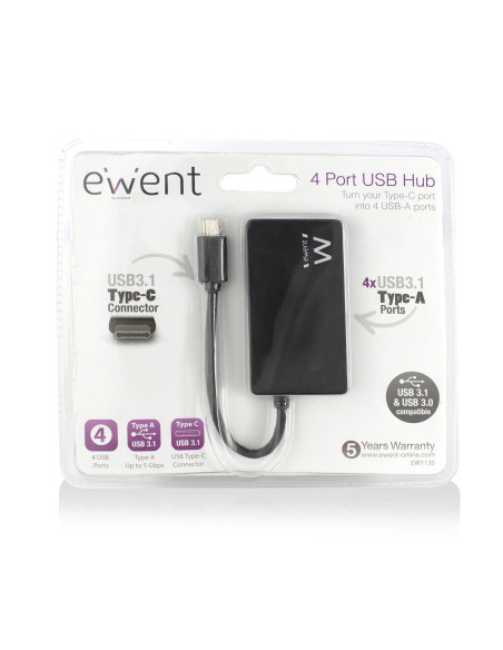 4-Ports Hub USB 3.2 Gen 1 (3.1 Gen 1) Type-C