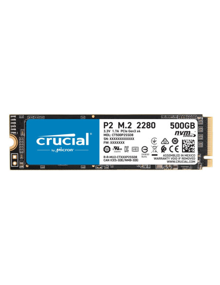 500GB P2 M.2 PCI Express 3.0 NVMe