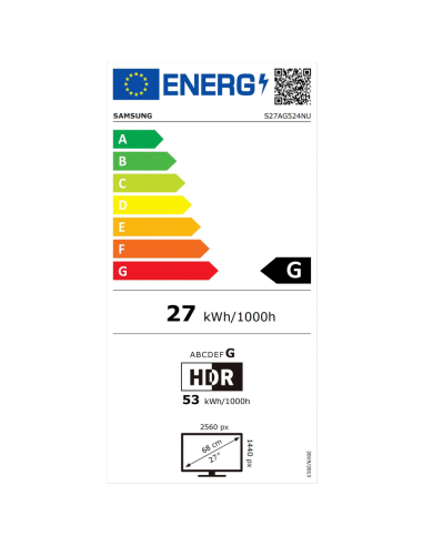 27" Odyssey G5A QHD 1ms 165Hz IPS FreeSync-Premium HAS Pivot