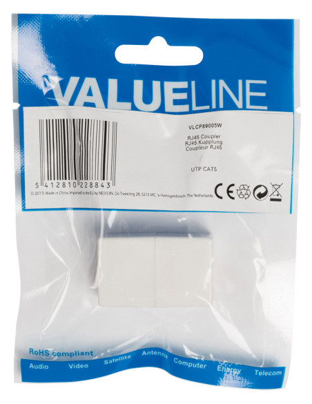 Coupleur RJ45 F-F White Coupleur RJ45 F-F White