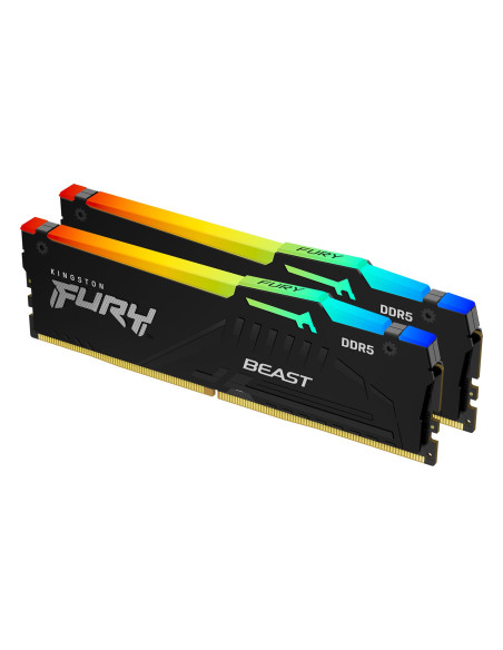 16GB (2x8GB) FURY Beast RGB 5200MHz CL40 XMP 16GB (2x8GB) FURY Beast RGB 5200MHz CL40 XMP
