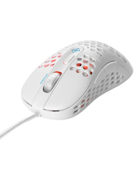 Lightweight Gaming Mouse White 65gr 400-6400 DPI Lightweight Gaming Mouse White 65gr 400-6400 DPI