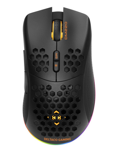 Gaming Mouse Right-hand RF Wireless + USB Type-A Optical 6400 DPI, Black RGB