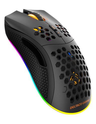 Gaming Mouse Right-hand RF Wireless + USB Type-A Optical 6400 DPI, Black RGB