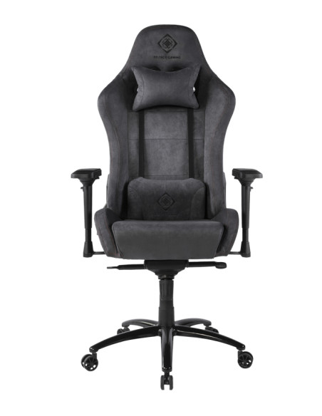 Gaming chair soft Alcantara dark-grey DC440D ergonomica, doppio cuscinetto  nuca-schiena