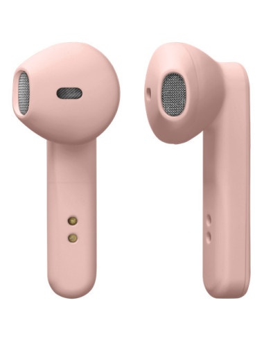 Earphones Bluetooth Stereo con Custodia di Ricarica, Semi-In-Ear, Matt Pink