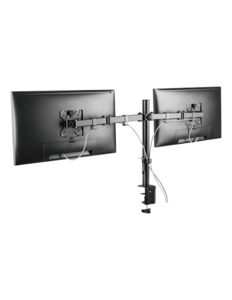 Dual Monitor Desk Arm 13-32 inch screens Black