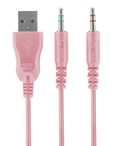 Over-ear Gaming Headset Pink Over-ear Gaming Headset Pink