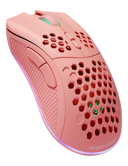 Mouse Right-hand RF Wireless + USB Type-C Laser 4800 DPI, Pink RGB Mouse Right-hand RF Wireless + USB Type-C Laser 4800 DPI, Pink RGB