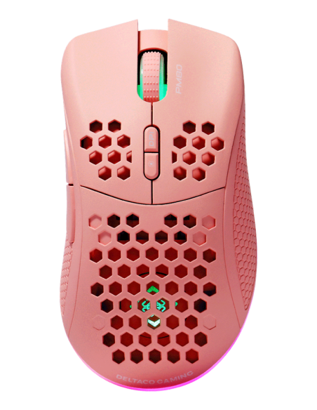 Mouse Right-hand RF Wireless + USB Type-C Laser 4800 DPI, Pink RGB Mouse Right-hand RF Wireless + USB Type-C Laser 4800 DPI, Pink RGB