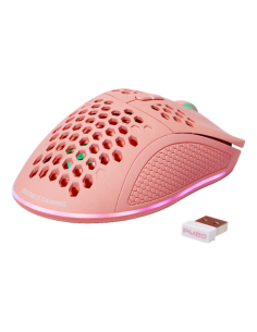 Mouse Right-hand RF Wireless + USB Type-C Laser 4800 DPI, Pink RGB 2