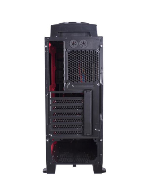 Defender Midi Tower Black, Red