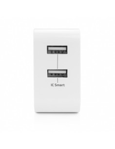 24W Caricatore 2xUSB A da 4.8A Bianco 2