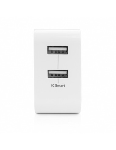 24W Caricatore 2xUSB A da 4.8A Bianco