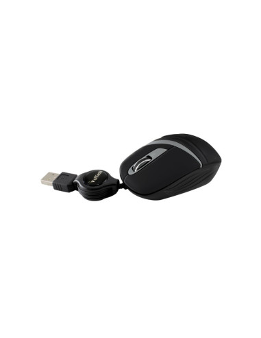 Mouse Ambidestro USB tipo A Retrattile Ottico 1200 DPI