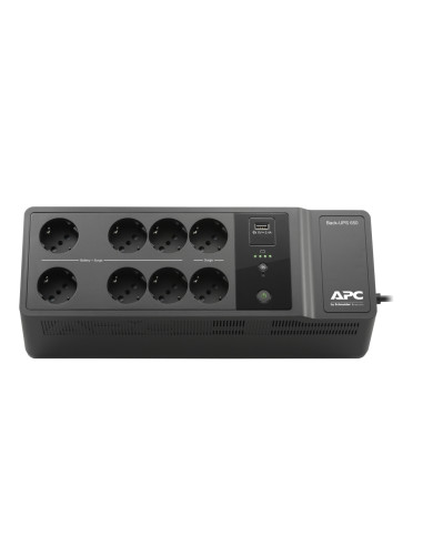 Back-UPS 650VA, 230V, 1 porta di ricarica USB 6 Schuko CEE 72 Schuko CEE 7 surge