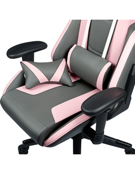 Caliber R1S Rose Gaming armchair Padded seat Grey, Pink