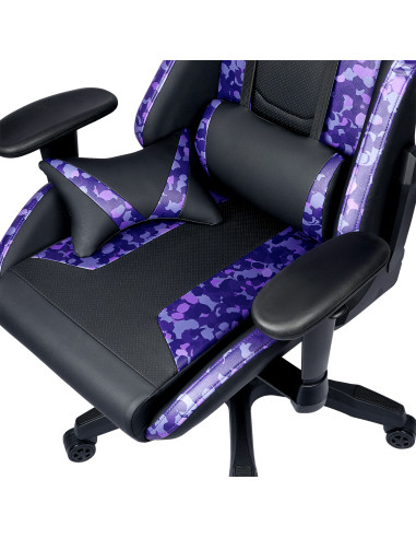 Caliber R1S CAMO Poltrona per gaming Seduta imbottita Viola Camo