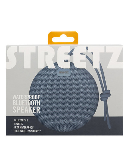 Waterproof BT speaker, TWS, IPX7, 5 W, blue